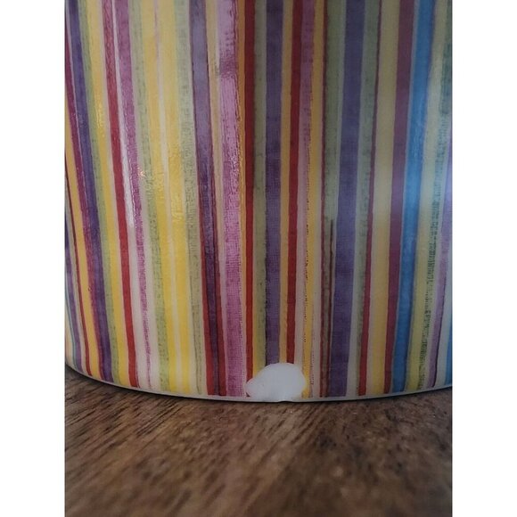 2008 Starbucks Vertical Rainbow Stripe Coffee Cup Tea Mug | 13oz - Picture 4 of 7